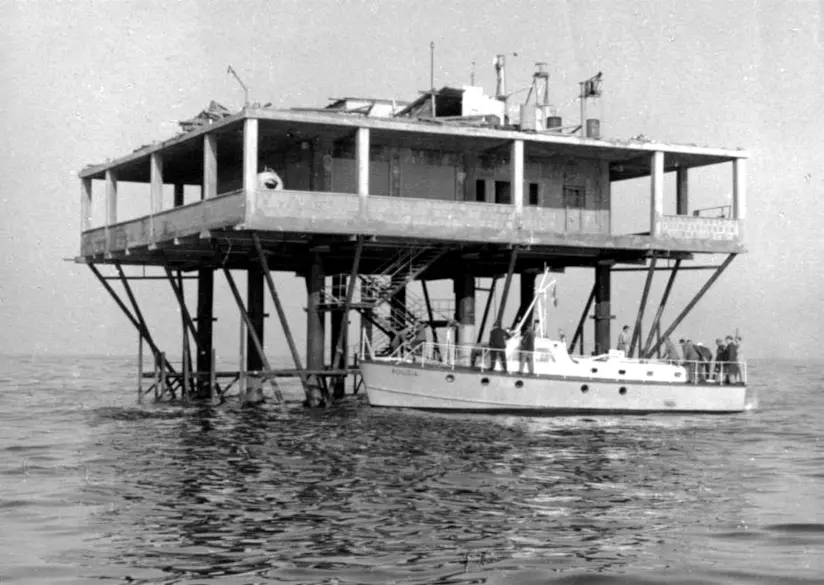 L'Isola delle Rose di Giorgio Rosa diventa un film La piattaforma dell'Isola delle Rose