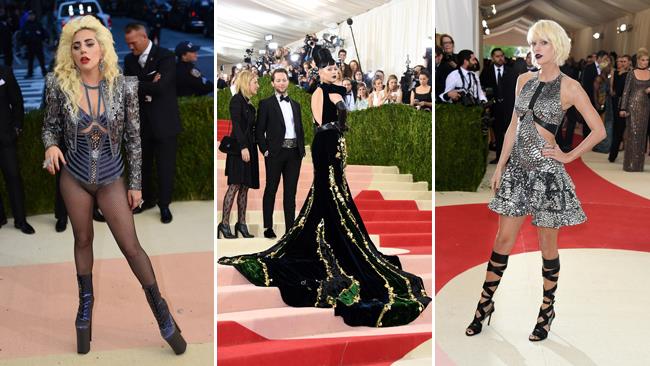 Le celebrità gareggiano a colpi di look futuristici al Met Gala 2016 Lady Gaga, Katy Perry e Taylor Swift al Met Gala 2016