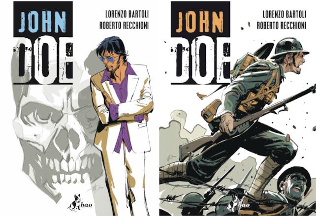 Le copertine dei primi due volumi della ristampa di John Doe I primi due volumi della ristampa di John Doe