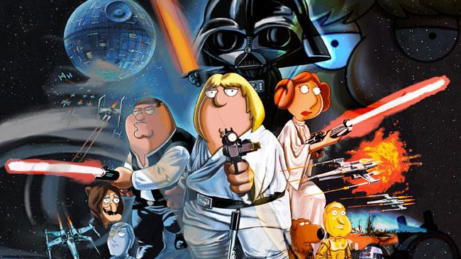 Griffin Movies: da domenica 7 maggio su FoxAnimation I Griffin nella parodia di Star Wars