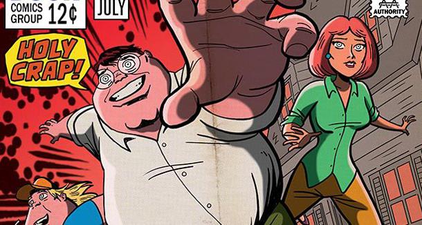 Il poster del San Diego Comi-Con dei Griffin Peter e Louis sul poster del Comic-Con dedicato ai Griffin