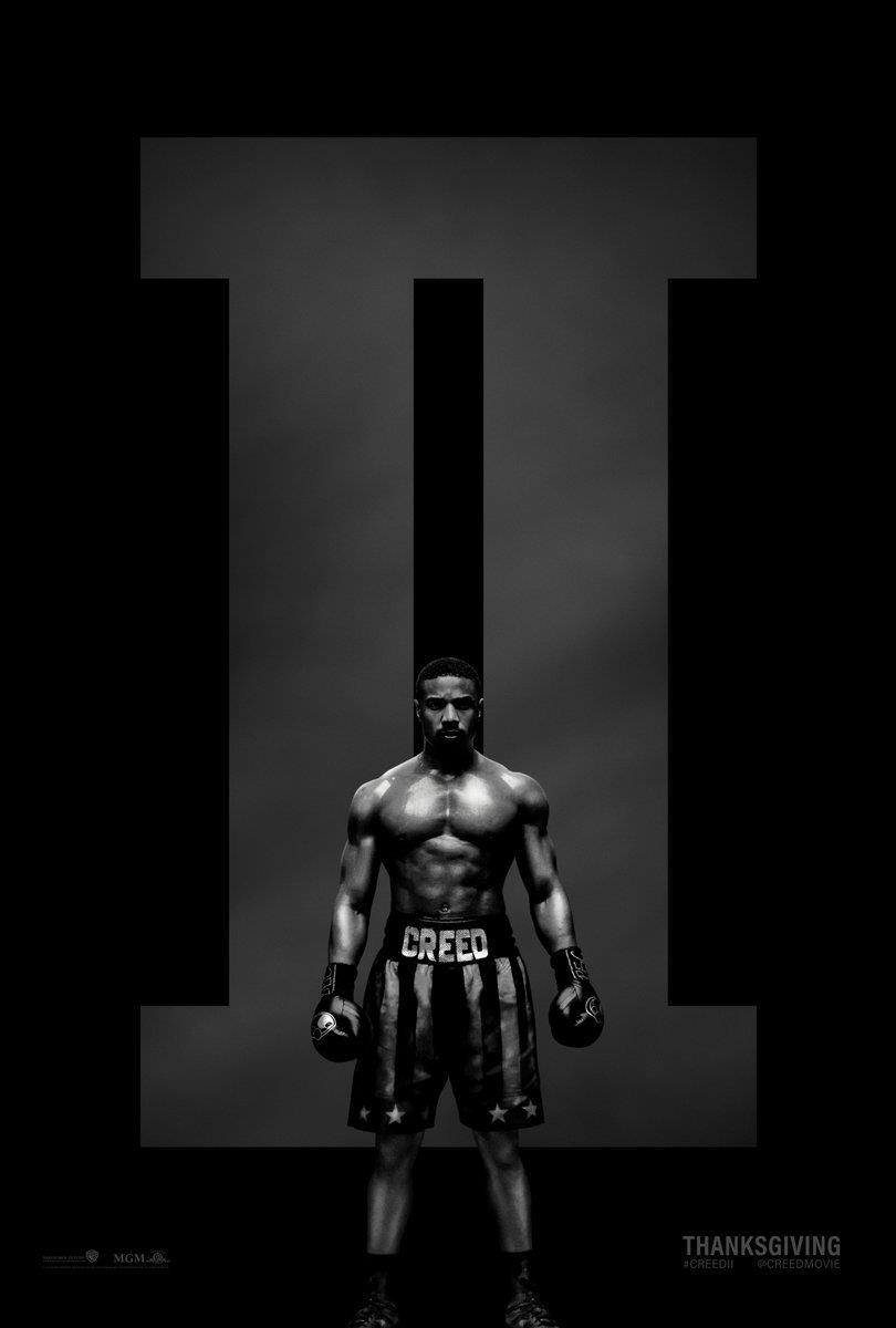 Il poster ufficiale di Creed 2 Michael B. Jordan nel poster ufficiale di Creed 2