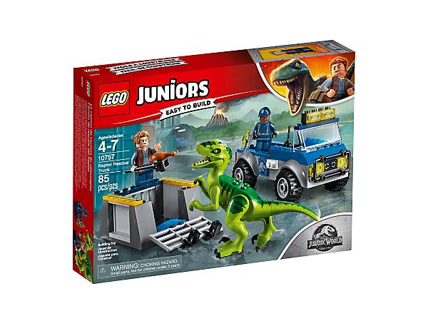 Box del set Camion per il soccorso di Velociraptor di LEGO Dettagli del box del set di LEGO Camion per il soccorso di Velociraptor
