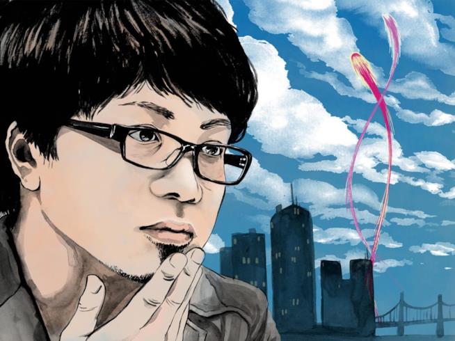 Makoto Shinkai pensa a un nuovo film dopo Your Name Makoto Shinkai diventa uno dei suoi personaggi animati e pensa a un nuovo progetto