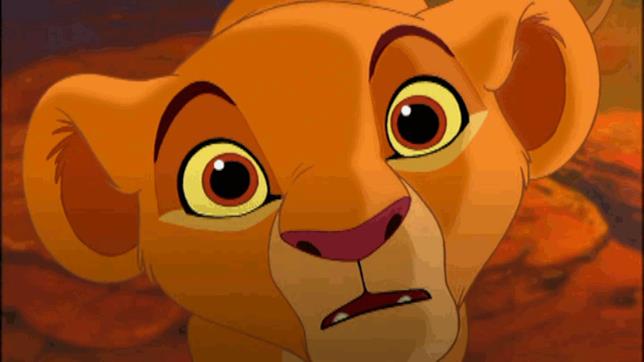 Il Re Leone Primo piano di Simba ne Il Re Leone