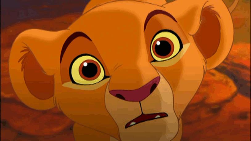 Il Re Leone Primo piano di Simba ne Il Re Leone