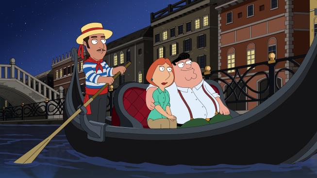 I Griffin in viaggio in Italia Lois e Peter Griffin a Venezia