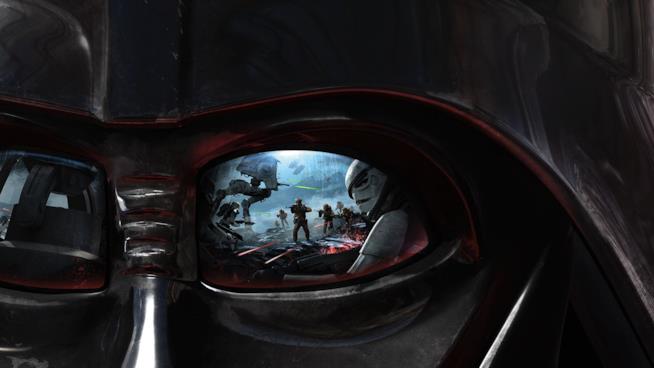 Nuovi videogiochi di Star Wars saranno annunciati alla Star Wars Celebration di aprile Primo piano sull'occhio di Vader in Star Wars Battlefront