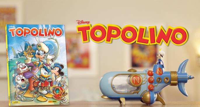 Topolino pubblica la parodia in fumetto di Ventimila leghe sotto i mari Topolino