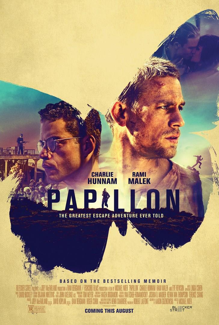 Papillon di Michael Noer Poster ufficiale di Papillon
