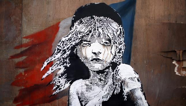 Banksy arriva a Roma con una mostra di 150 opere Il murales di Banksy dedicato ai migranti di Calais