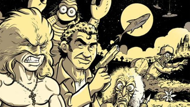 Dizionario dei film brutti a fumetti, un volume per conoscere il meglio dei film di serie B La copertina del libro Dizionario dei film brutti a fumetti