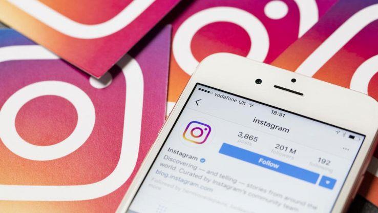 instagram feed Una immagine promozionale per la famosa app fotografica Instagram.