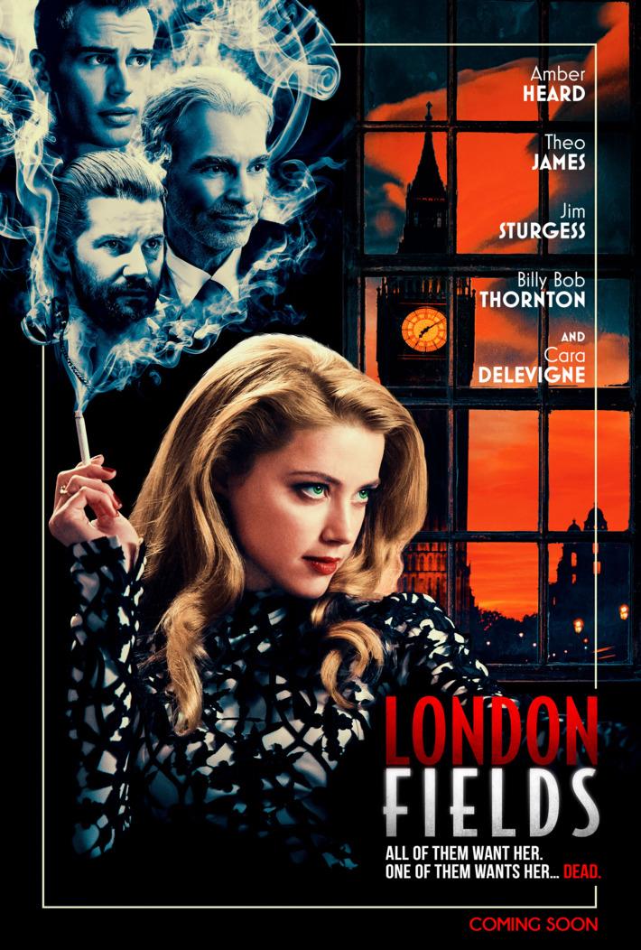 Amber Heard e Johnny Depp insieme nel trailer di London Fields La locandina di London Fields