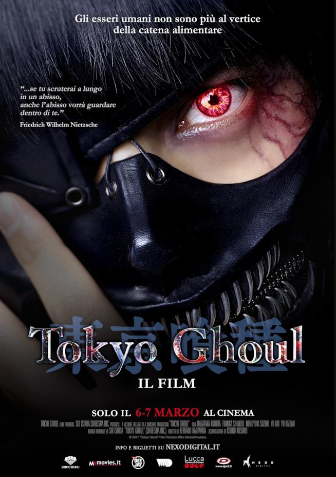 Ken Kaneki sul poster del film di Tokyo Ghoul