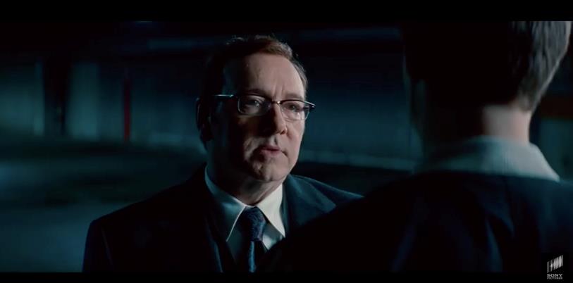 Baby Driver Kevin Spacey in una scena di Baby Driver