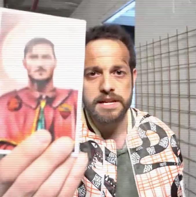Romolo Montacchi con San Pupone da Porta Metronia Romolo nel video di San Valentino di Romolo e Giuly