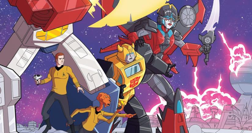 L'equipaggio dell'Enterprise incontra i Transformers Star Trek vs Transformers, il crossover a fumetti