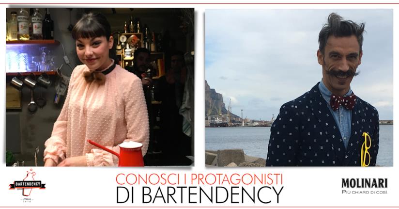 Giulia e Otello in alcuni scatti promozionali di Bartendency Otello e Giulia, protagonisti di Bartendency