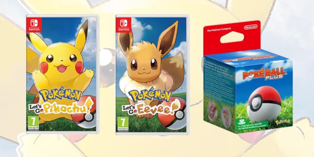 Pokémon Let's Go e la PokéBall Plus per Nintendo Switch I due Pokémon Let's Go usciranno il 16 novembre 2018