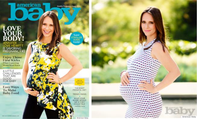 Una splendida Jennifer Love Hewitt mostra il suo pancione