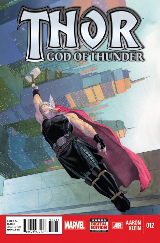 Jane Foster avrà il cancro nel film Thor: Love and Thunder? Thor vola con in mano il suo martello nella cover del fumetto Thor: God of Thunder n. 12