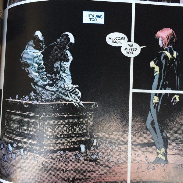 Logan è tornato Una tavola del primo numero di Marvel Legacy