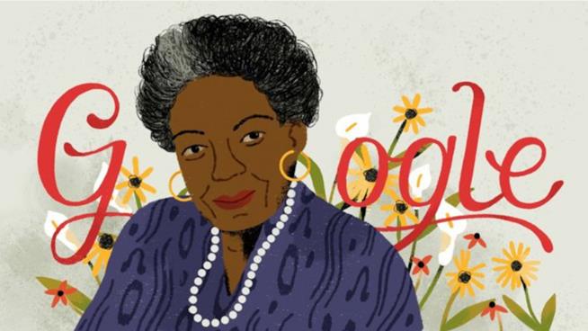 Google celebra la poetessa afroamericana Maya Angelou Google omaggia Maya Angelou con un Doodle animato