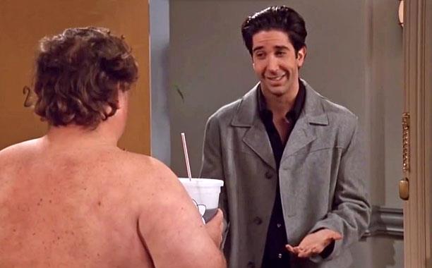 Identità svelata per l'Uomo Nudo di Friends Uomo Nudo e Ross in Friends