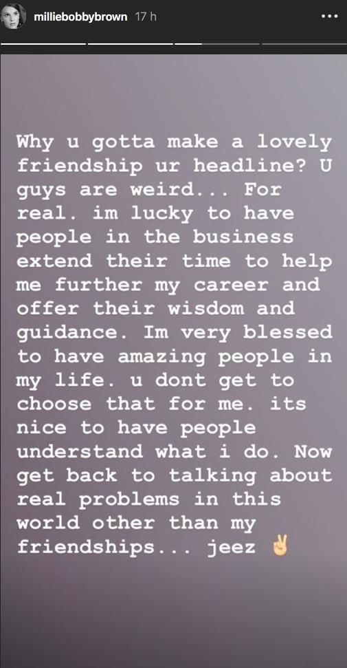 Millie Bobby Brown difende la sua amicizia con Drake dalle polemiche Il commento di Millie Bobby Brown