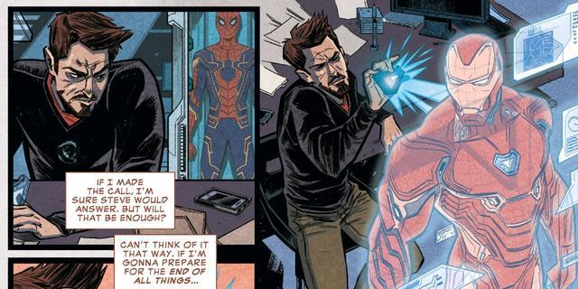 Iron Man nel suo laboratorio Iron Man nel suo laboratorio nei comics