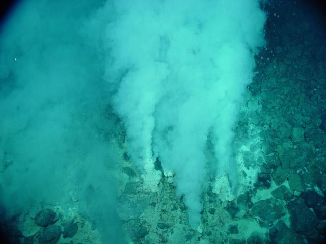Bocca Idrotermica Una bocca idrotermica in un fondale oceanico