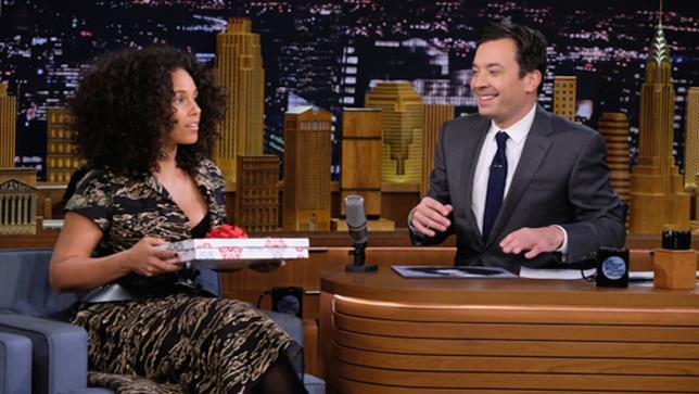 Alicia Keys e Jimmy Fallon Alicia Keys ospite da Jimmy Fallon