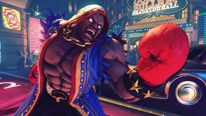 Balrog in un combattimento di Street Fighter V Balrog, pugile da sempre presente in Street Fighter
