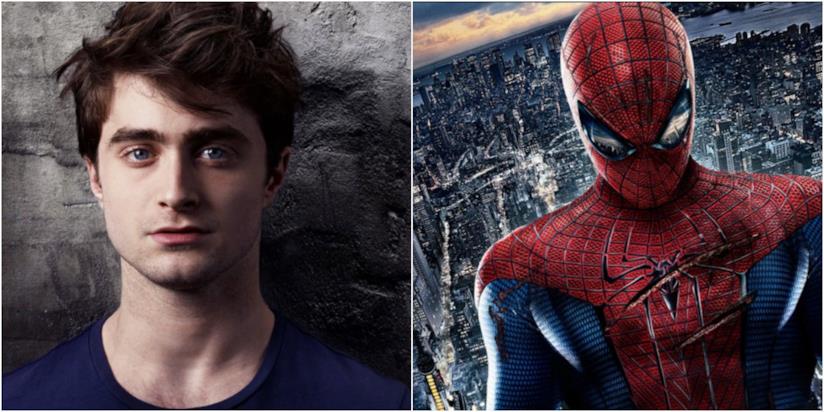 Daniel Radcliffe sogna Spider-Man Daniel Radcliffe affiancato a Spider-Man