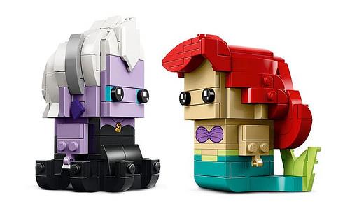 LEGO BrickHeadz: Ursula e Ariel de La Sirenetta Dettagli del set LEGO BrickHeadz dedicato a Ursula e Ariel de La Sirenetta
