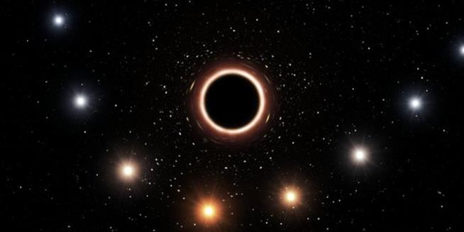 Le teorie di Einstein confermate da nuovi studi su un buco nero supermassiccio Il gruppo di stelle situato intorno al buco nero studiato dal team di ricercatori dell'ESO