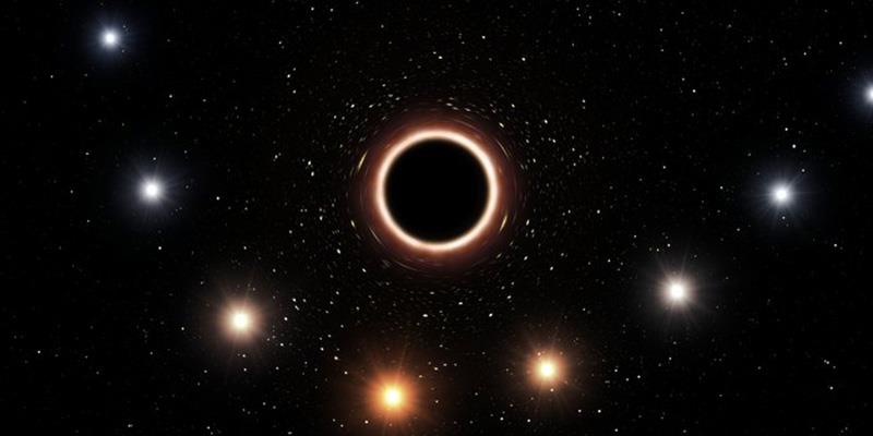 Le teorie di Einstein confermate da nuovi studi su un buco nero supermassiccio Il gruppo di stelle situato intorno al buco nero studiato dal team di ricercatori dell'ESO