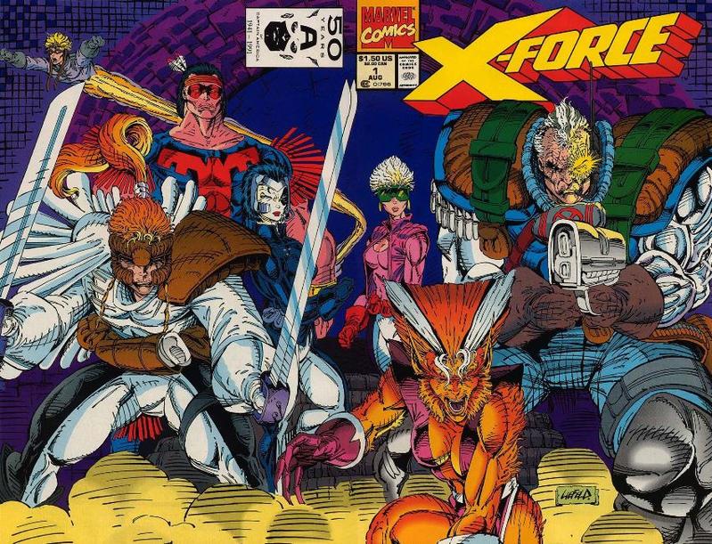 La prima formazione di X-Force La cover di X-Force 0
