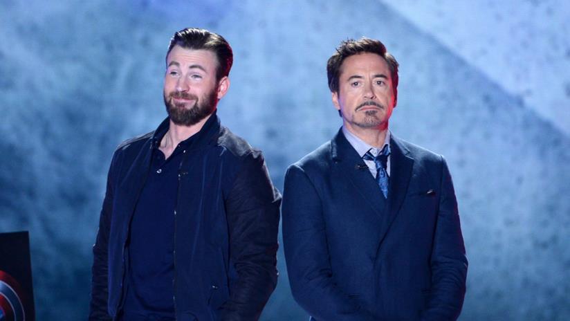 Robert Downey Jr: 'Chris Evans è la ragione per cui i film Marvel funzionano' Chris Evans con Robert Downey Jr.