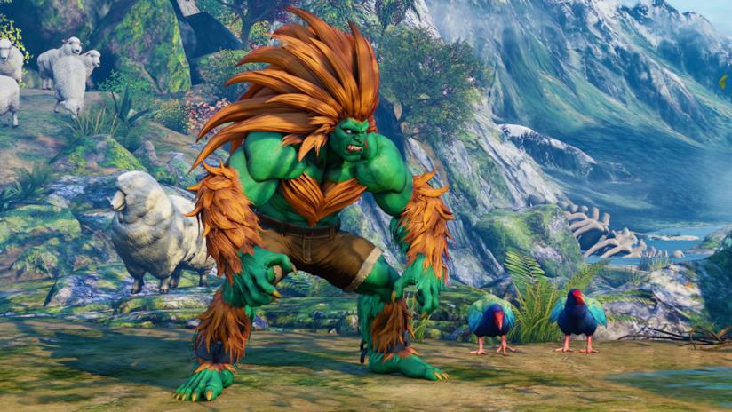 Blanka scende in campo in Street Fighter V: Arcade Edition L'aspetto di Blanka in Street Fighter V: Arcade Edition
