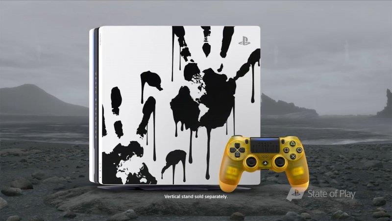 PS4 Pro: arriva la Limited Edition dedicata a Death Stranding Un'immagine promozionale di PS4 Pro dedicata a Death Stranding