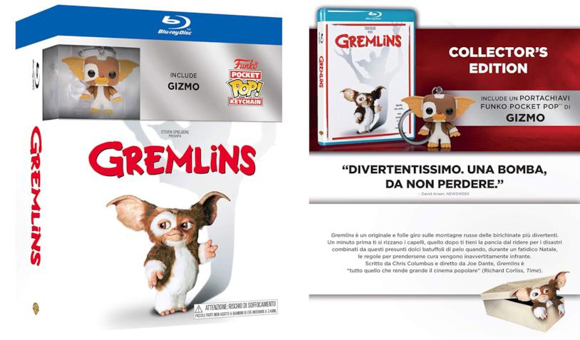 Gremlins: Collector's Edition Il box con la Collector's Edition di Gremlins col portachiavi Funko di Gizmo