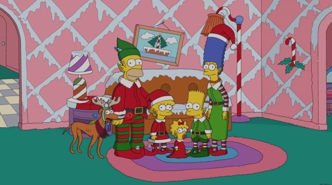 Una lista dei migliori episodi dei Simpson a tema natalizio La famiglia Simpson festeggia il Natale vestita da elfi