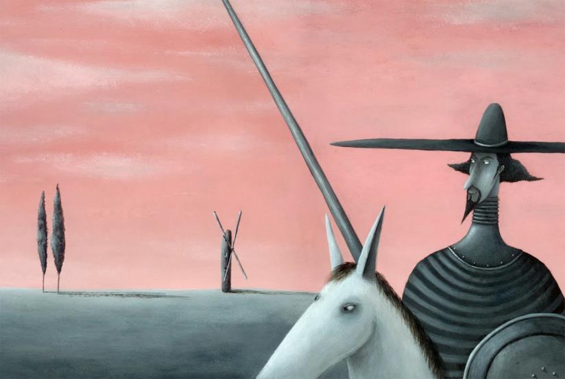 Disney è al lavoro su un film di Don Chisciotte Un'illustrazione di Don Chisciotte
