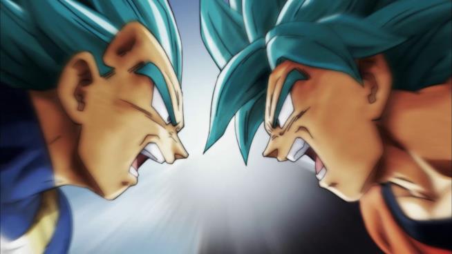 Dragon Ball Super: com'è finito l'anime e cosa ci dice del film in arrivo Vegeta e Goku Super Saiyan Blue testa a testa