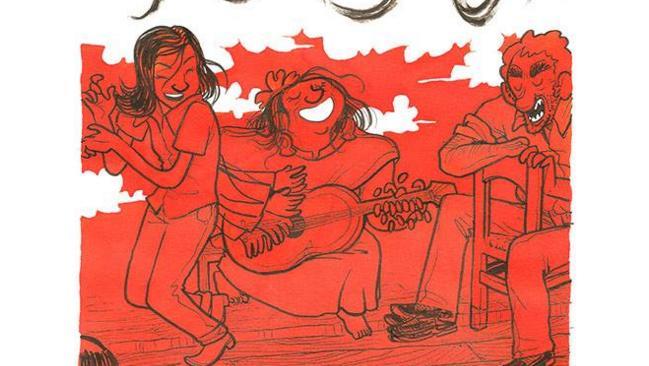 Violeta suona durante uno dei suoi concerti alla tenda Un concerto di Violeta in Cile