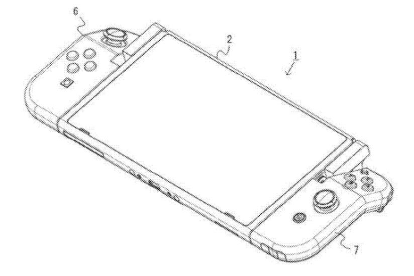 Nintendo Switch sta per accogliere controller pieghevoli? Un'immagine dal breveto dei Joy-Con pieghevoli di Nintendo Switch