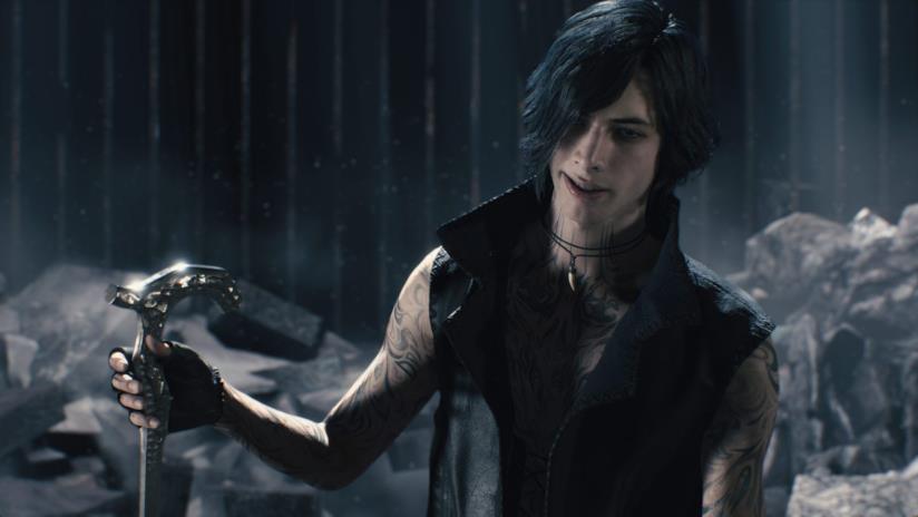 Devil May Cry 5, il nuovo video gameplay è dedicato a V Un primo piano di V da Devil May Cry 5