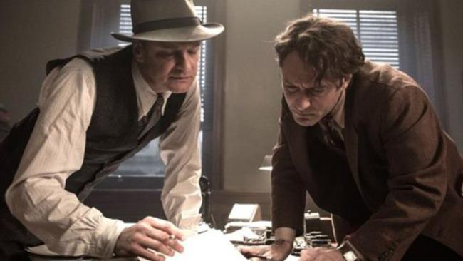 Colin Firth e Jude Law protagonisti del primo trailer di Genius Jude Law, Colin Firth nel trailer di Genius, film su Thomas Wolfe